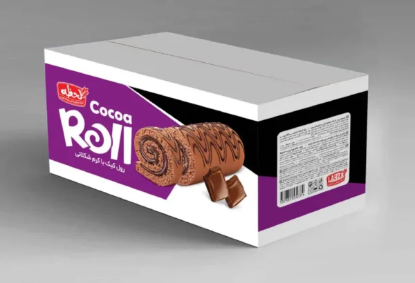 cocoa roll cake carton - صنایع غذایی دنیای شیرین