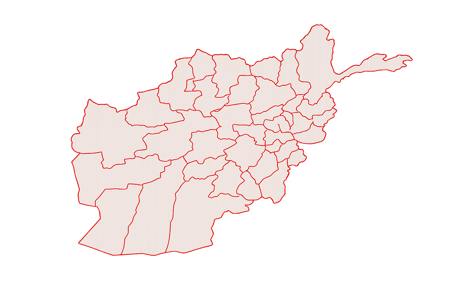 نقشه افغانستان