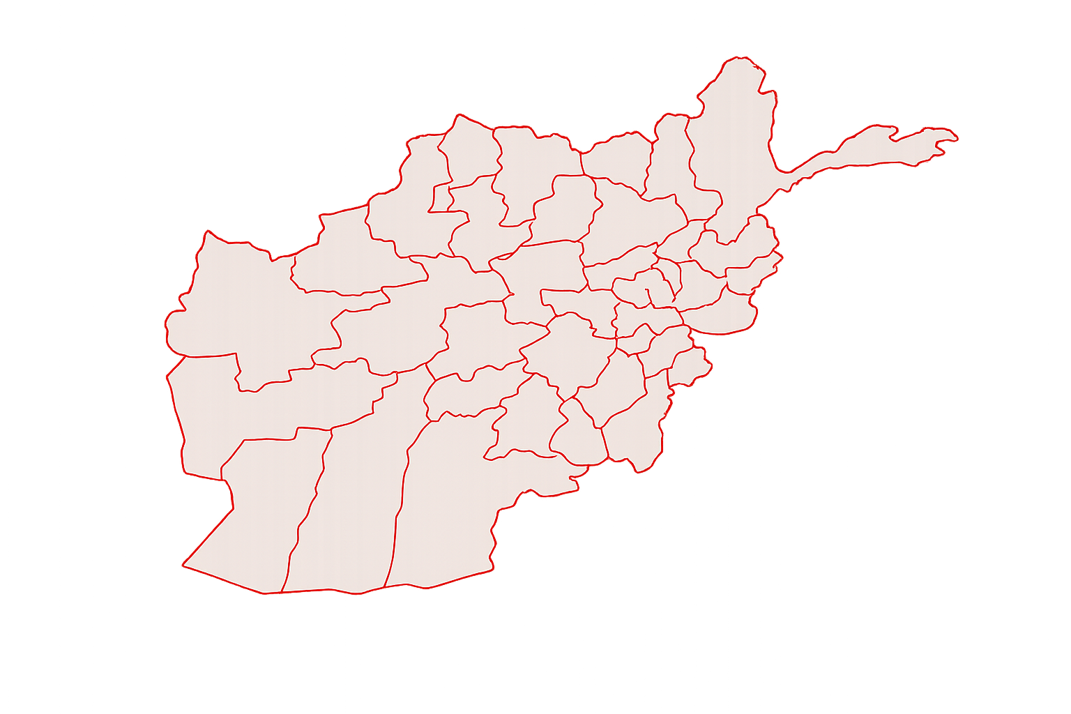 نقشه افغانستان